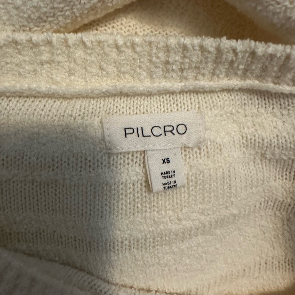 Anthropologie Pilcro Cream Oversized Tunic Sweater Size XS - Picture 5 of 6